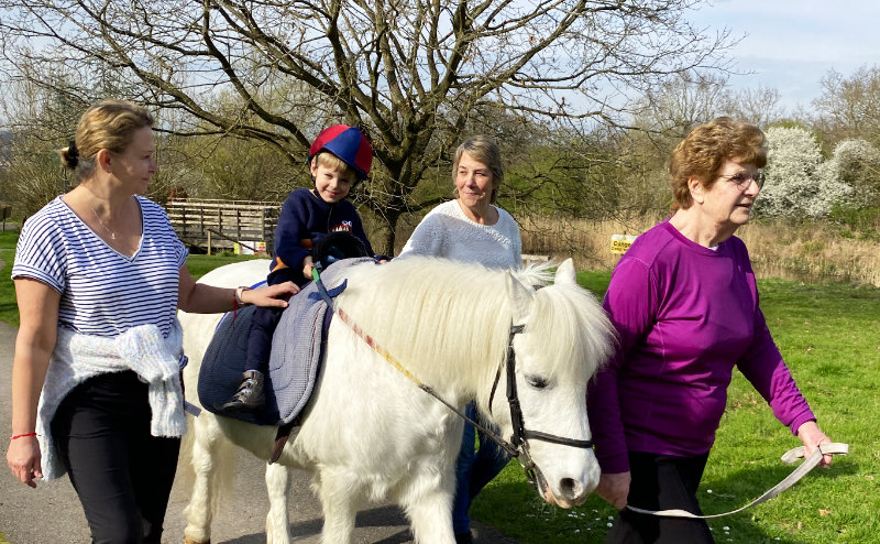 Levi riding Tansy